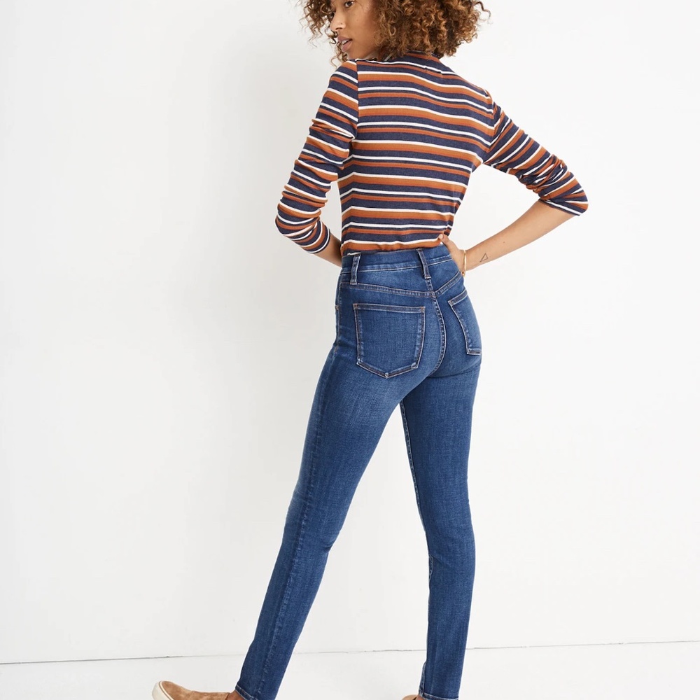 Madewell 10 inch High Rise Dark Blue Women's Jeans